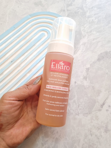 فوم شستشوی صورت الارو مخصوص پوست خشک و حساس | Ellaro Cleansing Foam Dry & Sensitive Skin