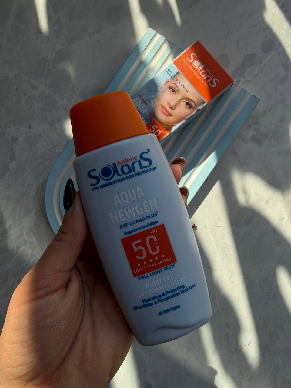 ضد آفتاب بی‌ رنگ سولاریس اردن SPF50 مناسب انواع پوست