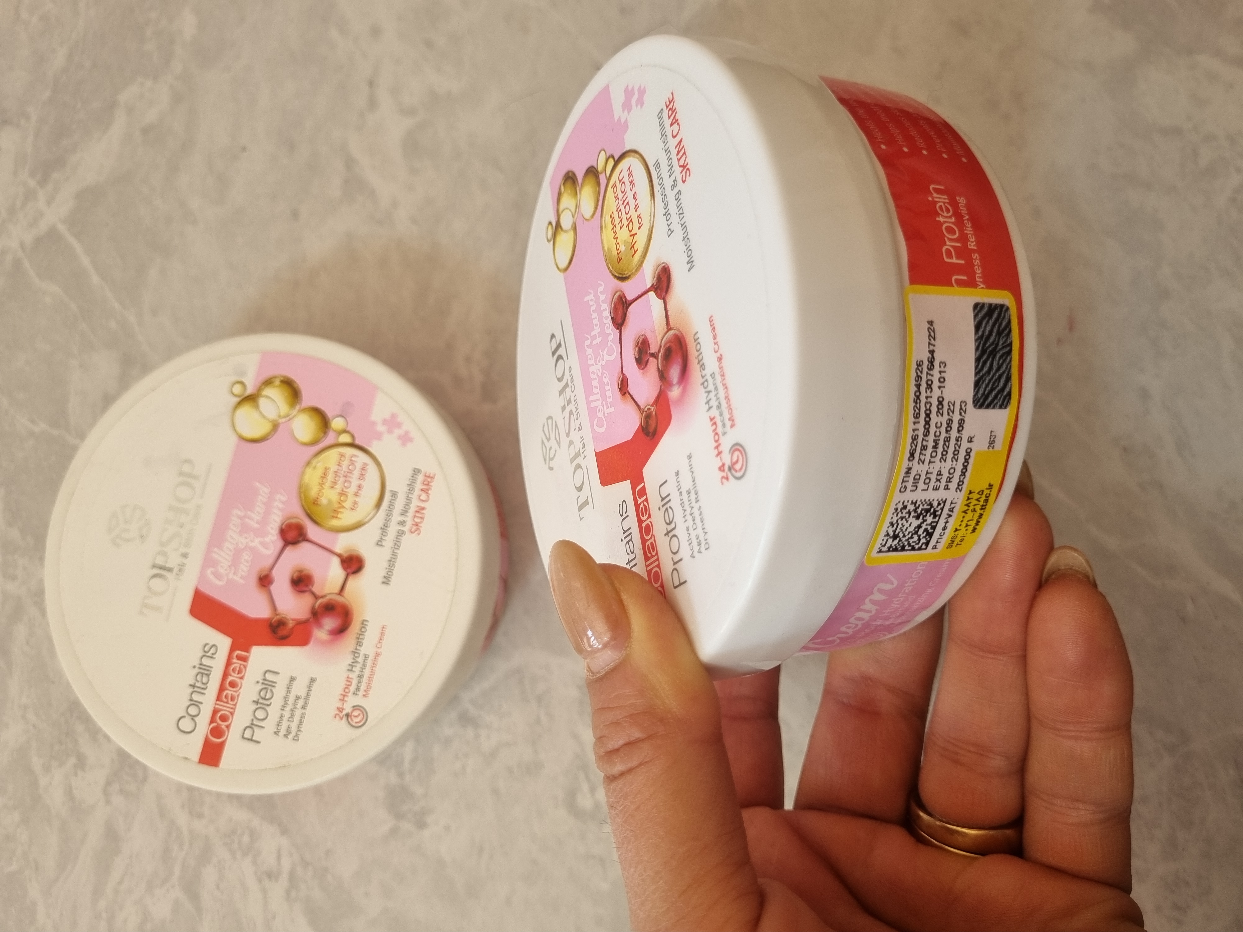 کرم مرطوب‌کننده دست و صورت SHUN با کلاژن – آبرسان و ضد خشکی پوست